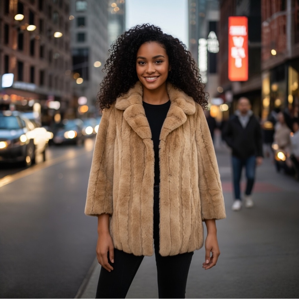 Juicy Couture Faux Fur Pea Coat | Chic Winter Jacket